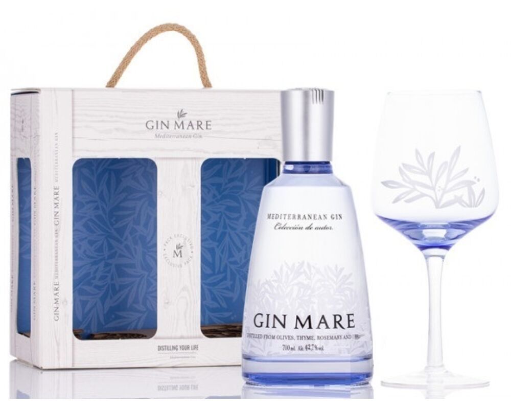 Gin Mare Mediterranean Gin 0,7 42,7% pdd. + pohár