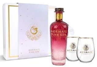 Mermaid PINK Gin 38% dd. + 2 pohár