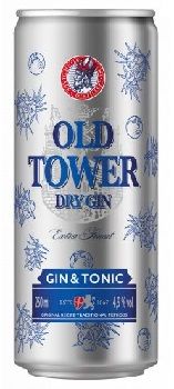 Old Tower GinTONIC 4,9% TÁLCA: 0,25L*24db