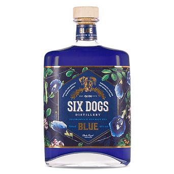 Six Dogs Blue Gin 0,7 L 43%