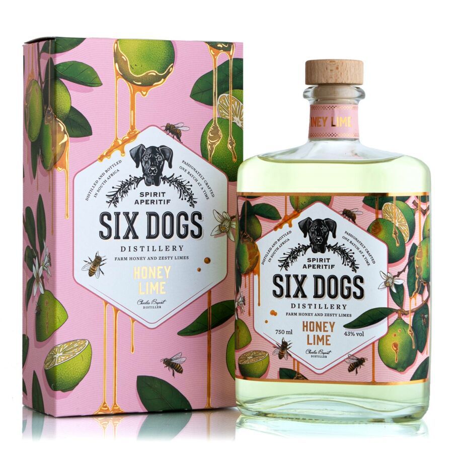 Six Dogs Honey Lime Gin 0,75 L43%