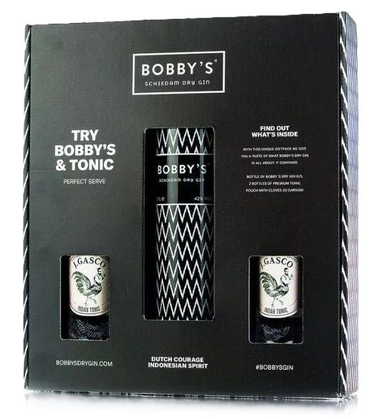 Bobby's Schiedam Dry Gin 0,7 42% dd. + 2 pohár Bobby's Schiedam Dry Gin 0,7 42% dd. + 2 pohár