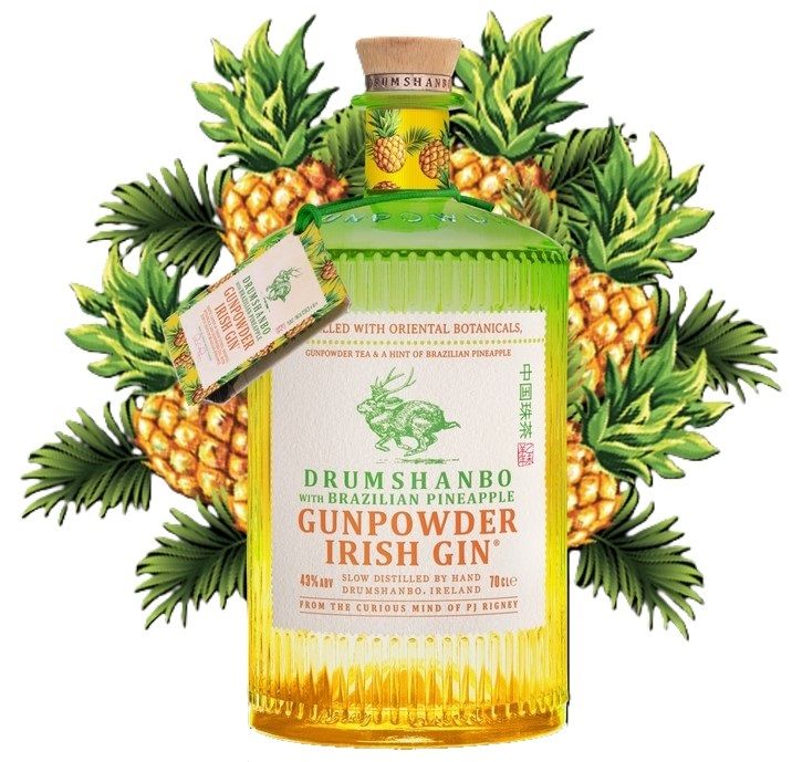 Drumshanbo Gunpowder Brazilian Pineapple gin 0,7l 43% Drumshanbo Gunpowder Brazilian Pineapple gin 0,7l 43%
